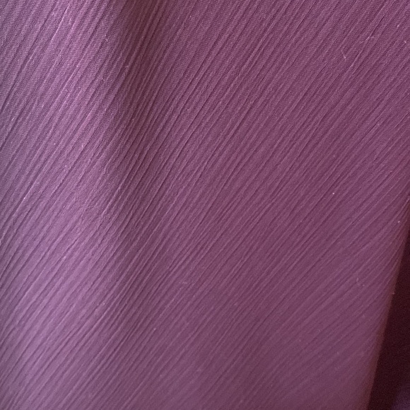 Ursula Size 8 Chiffon Floor Length Dress in Raisin w/ Statement Piece & V Neck - Picture 6 of 10